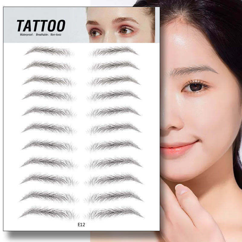 3D Waterproof Semi-permanent Eyebrow Stencil Stickers - HD Wireless Product #3