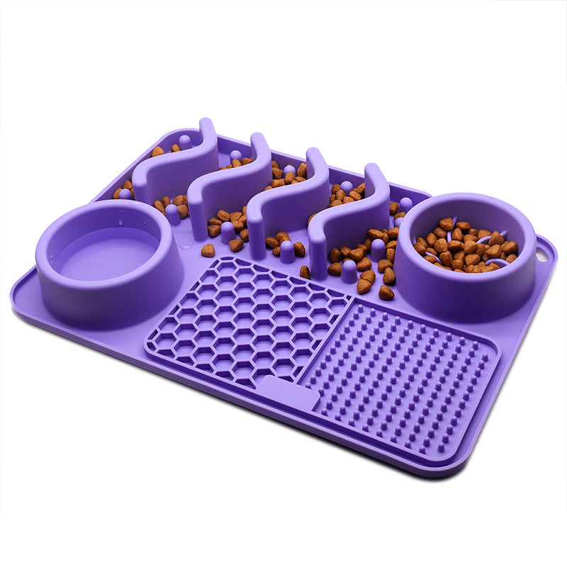 Dog Silicone Licking Pad Pet Licking Mat Silicone Smelling Mat Multifunctional Food Bowl Pets Supplies b681e6ae 03e7 4f64 bcd