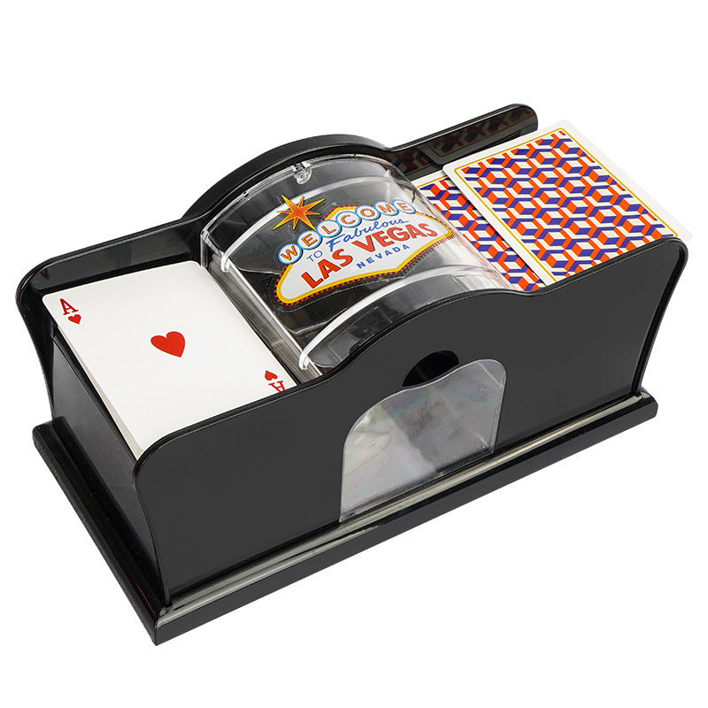 Poker Card Hand Shuffler Easy Hand Cranked Casino Card Shuffling Machine For Blackjack Poker Texas b6bfddc4 bf6c 4329 aa89 08