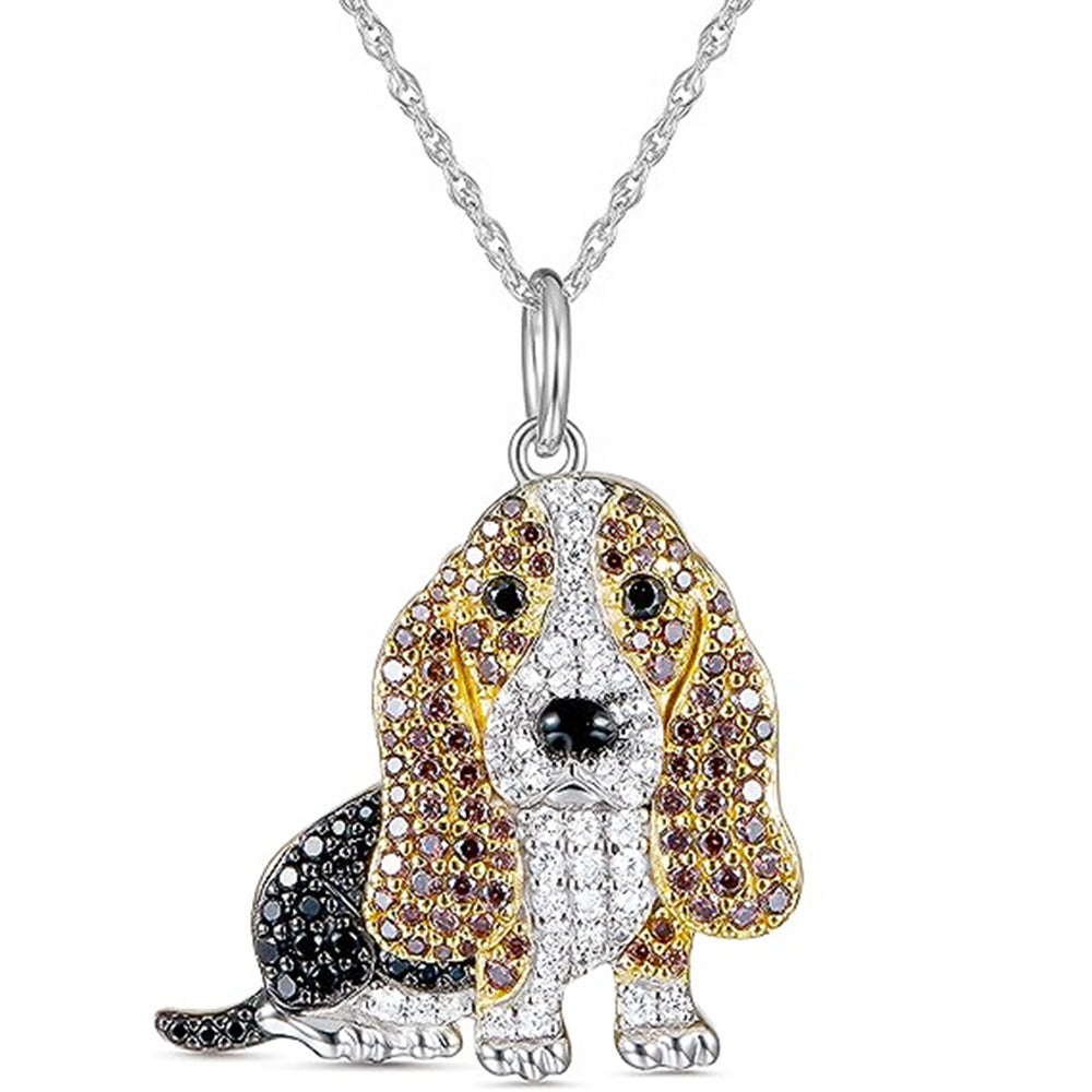 Cute Baggy Hound Pendant Necklace b6d906d4 71f5 44a7 88bc 49510c5727dc