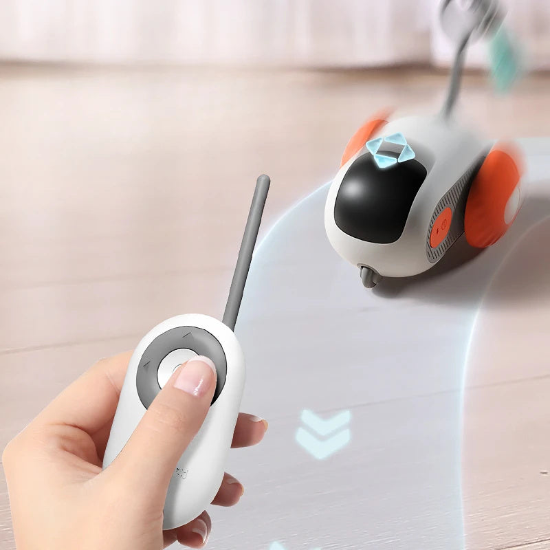 Remote Control Interactive Cat Car Toy USB Charging Chasing Automatic Self-moving Remote Smart Control Car Interactive Cat To