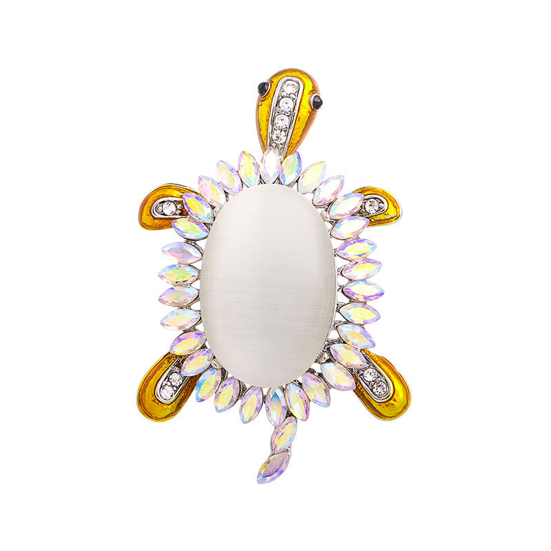 Rhinestone Turtle Brooch Multi-color Pendant Dual-use Diamond-embedded Clothing Accessories b779d29a 2672 4c0d 9647 01dba9b1e