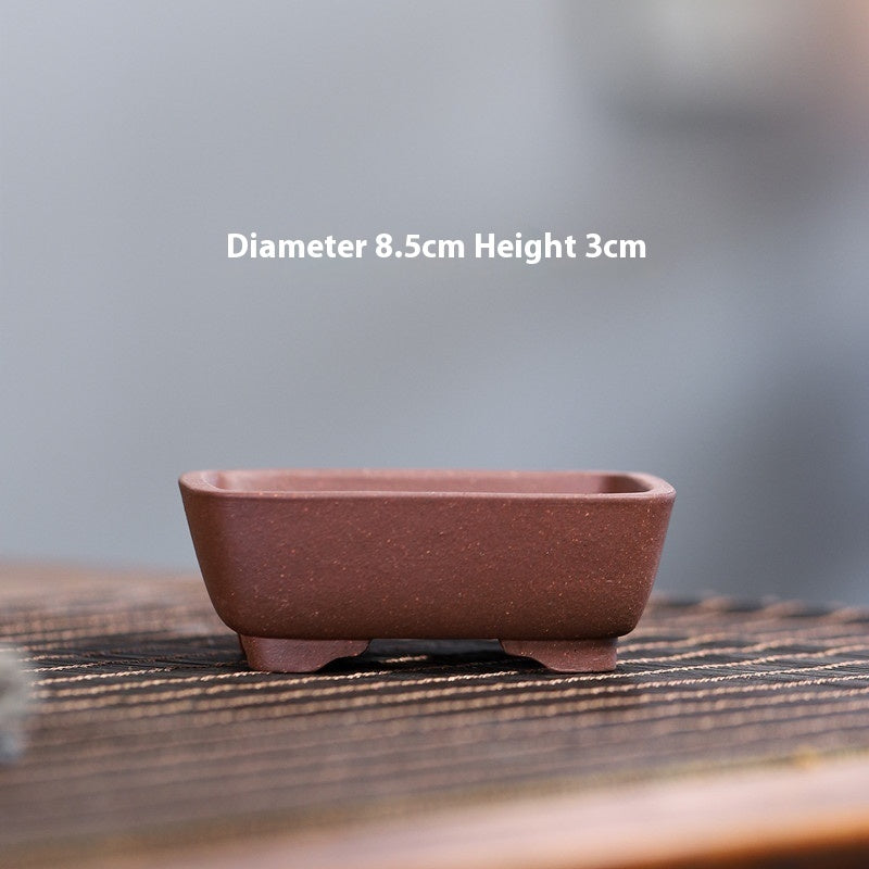 Yixing Purple Sand Small Flower Pot Stoneware Breathable b7b33c78 ae07 4f49 814b 1871f865fd1b