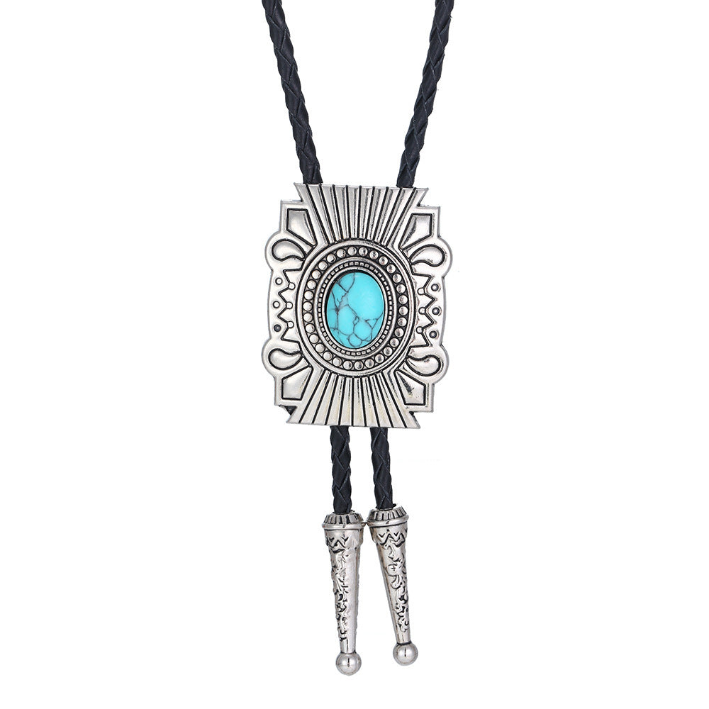 Celtic Pattern Turquoise Agate Bolo Tie b7d904ad fb4a 4792 9ab3 f374c41e3f77