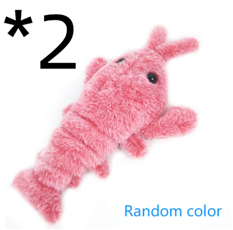 Pet Toys Electric Jumping Shrimp USB Charging Simulation Lobster Funny Cat Plush Pets Toy b7e8c446 1588 4d23 a349 b00029ab763