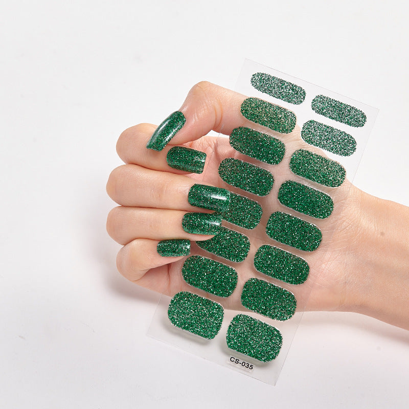 16 Small Stickers Gradient Glitter Nail Stickers - HD Wireless Product #8