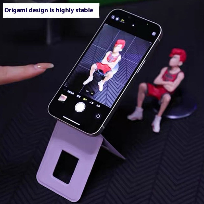 Live Selfie Multifunctional Leather Mobile Phone Holder - 图片 2