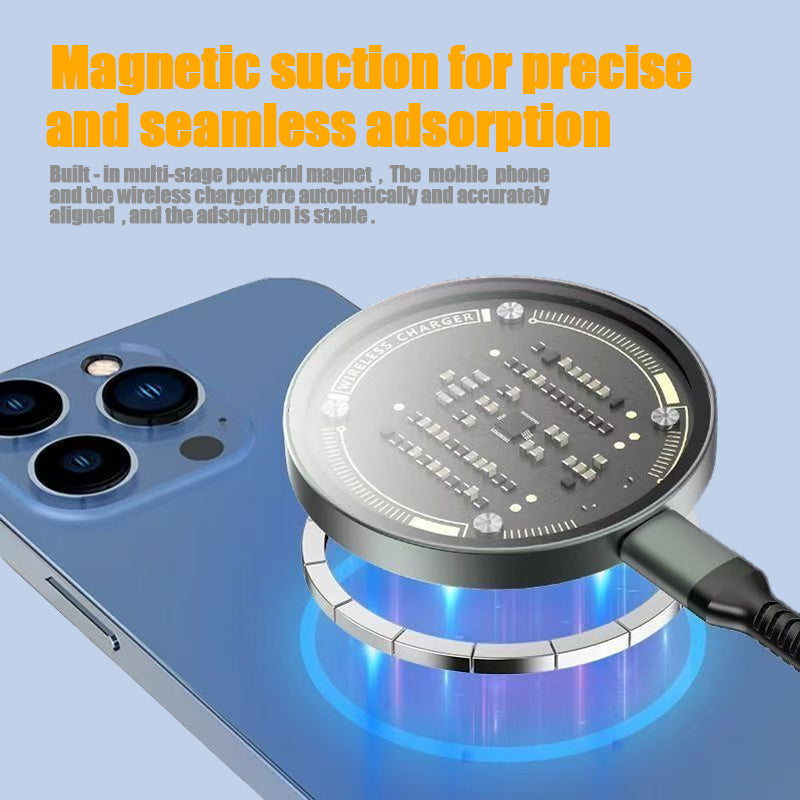 Qi2 Wireless Charger 15W Magnetic Wireless Fast Charging Is Suitable For 12-16PG Mobile Phone Models. Support Temu Us b8a9ec1