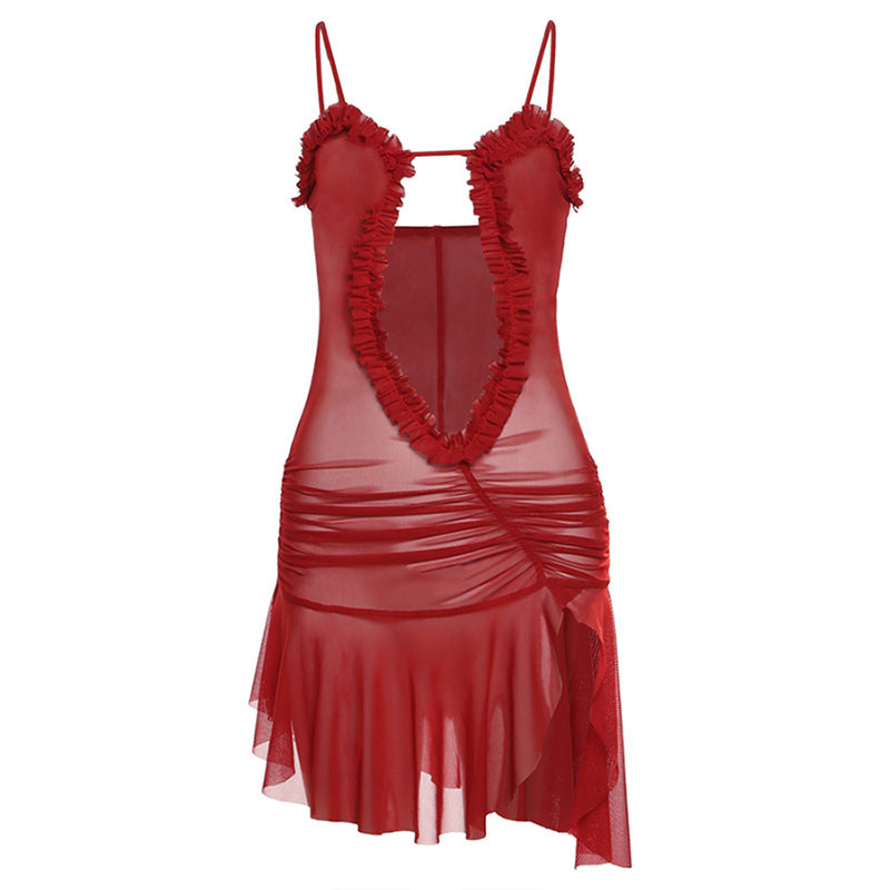Fashion Women's Halter Backless Printing Slim-fit Lace Up Dress b8cab259 1a50 4169 a971 1742b25492a7
