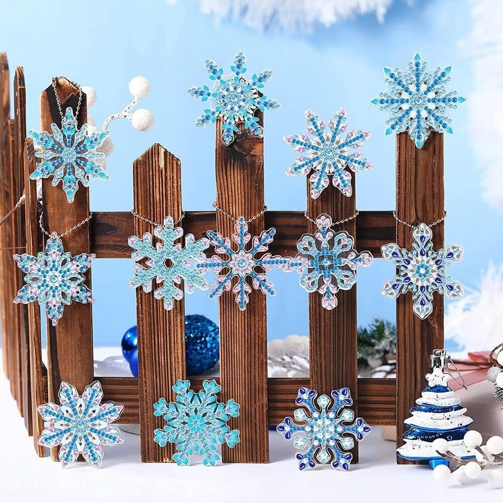 Diamond Painting, Acrylic Keychain Double-sided DIY Full Diamond Christmas Snowflake b8d57490 43eb 4687 9a7d 764494b109e8