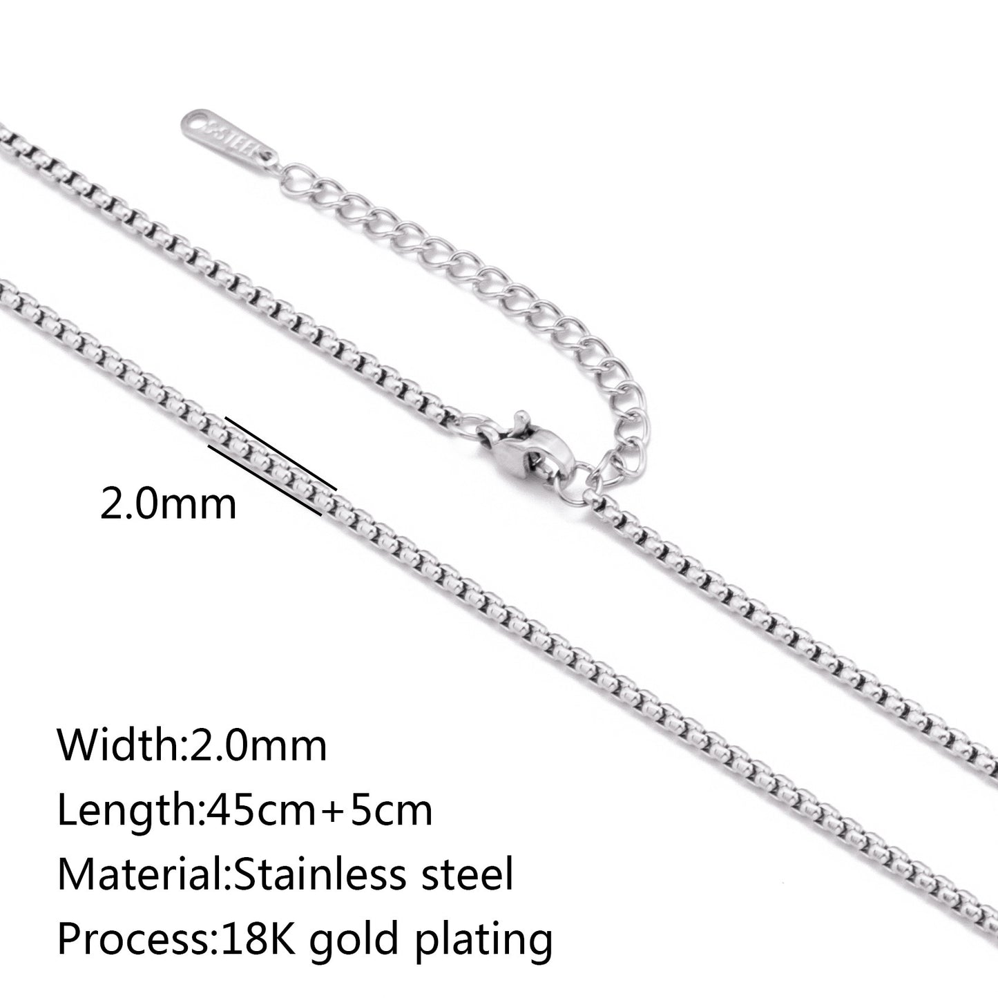 Stainless Steel Vacuum Vapor Plating 18K Gold Color Protection Lip Chain Accessories b9124569 3f7b 4f87 afc3 e9196e962a2f