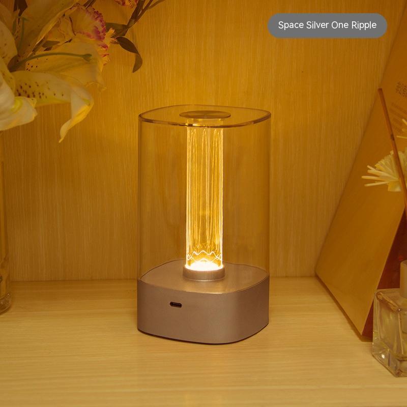 New LED Touch Atmosphere Light USB Charging Eye Protection Bedside Bedroom Lamp Bar Restaurant Garden Decoration Night Light