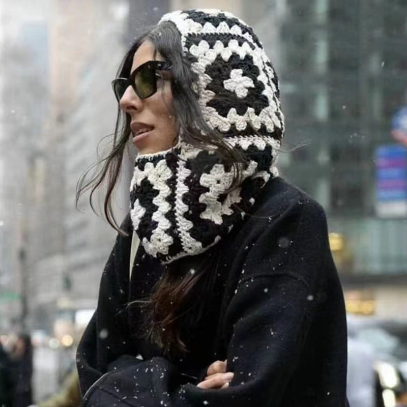 Handmade Wool Hook Autumn And Winter Warm Ear Protection Hooded bab21496 db9d 49e2 802a 3311ae5dd044