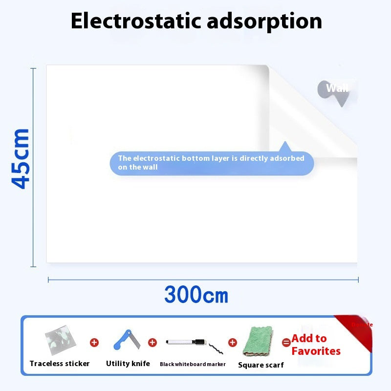 Plastic Electrostatic Adsorption Whiteboard Wall Sticker bb6e44bc 0efb 467e b2b9 04956b2509bf trans