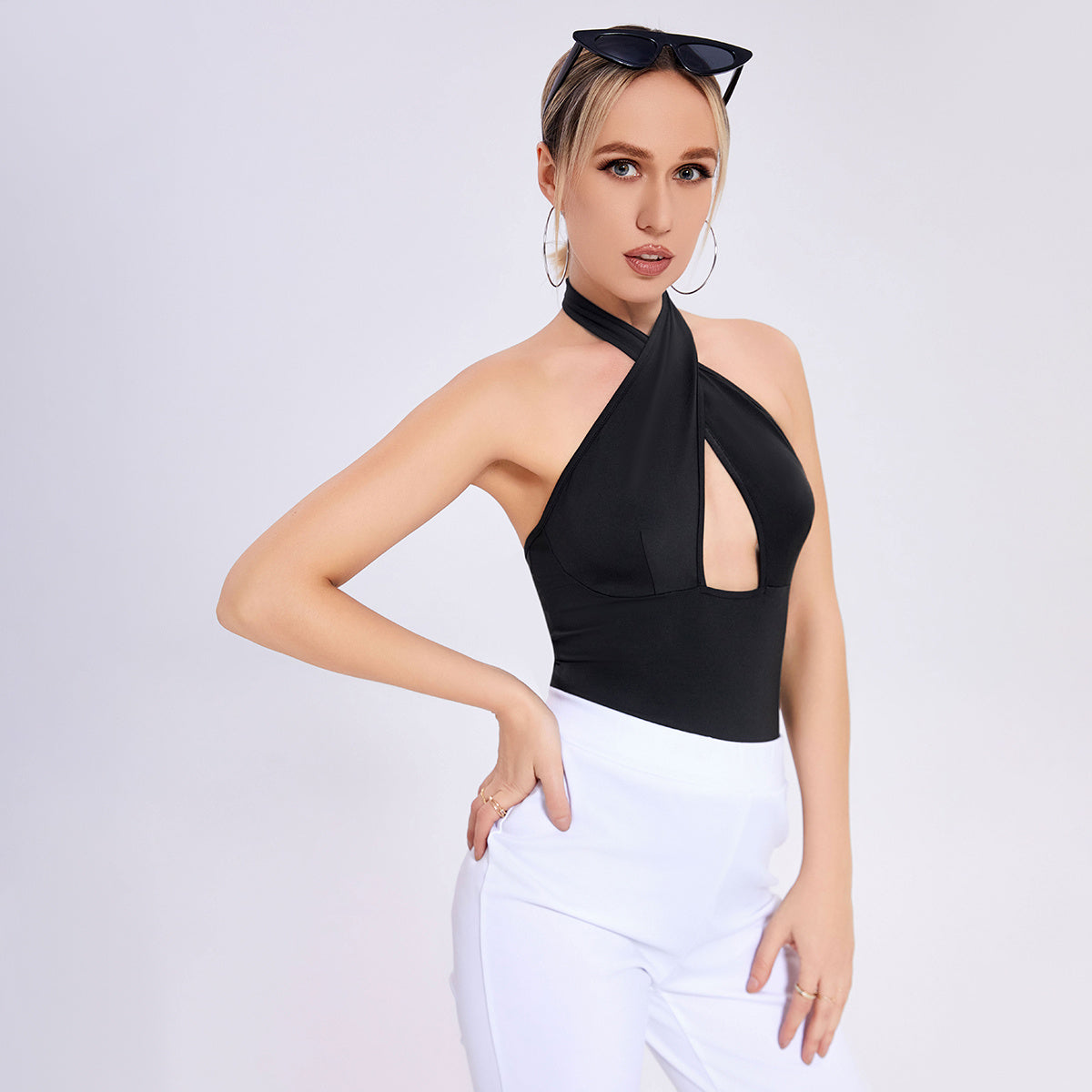 2023 Sexy Connective Clothing Women's Foreign Trade Sleeveless Suspender Vest - HD Wireless Product #8