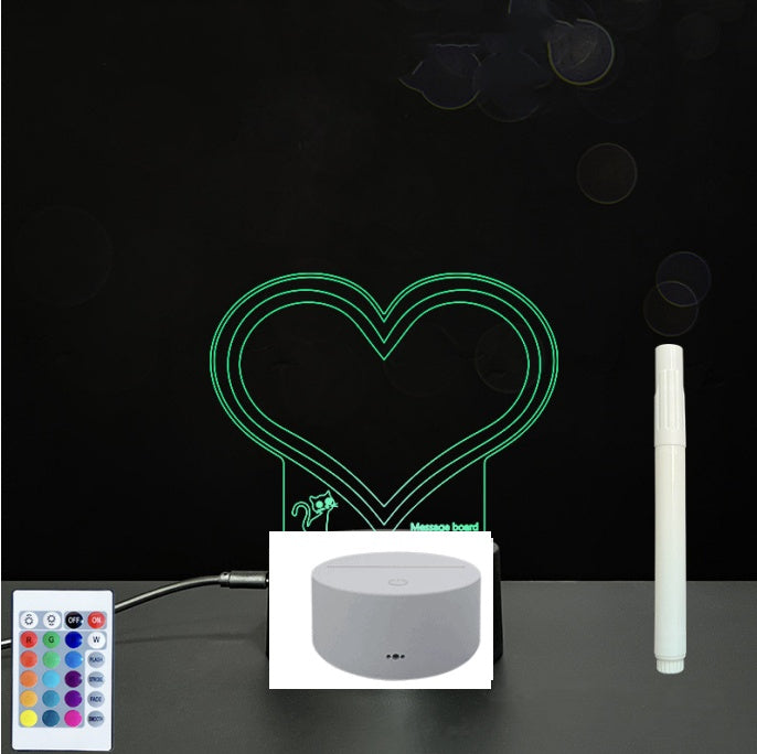 3D Acrylic Board Handwriting Message Board LED Light - HD Wireless Product #43