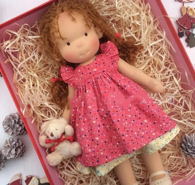 Handmade Plush Doll Golden Curly Girl Finished Product bc0d6713 26c9 45cc a6a5 aa5fb4b7bb63