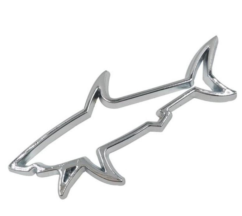 Personalized Hollow Shark Metal Decorative Label bc1cad32 6e4c 4114 806e db4404ce3337
