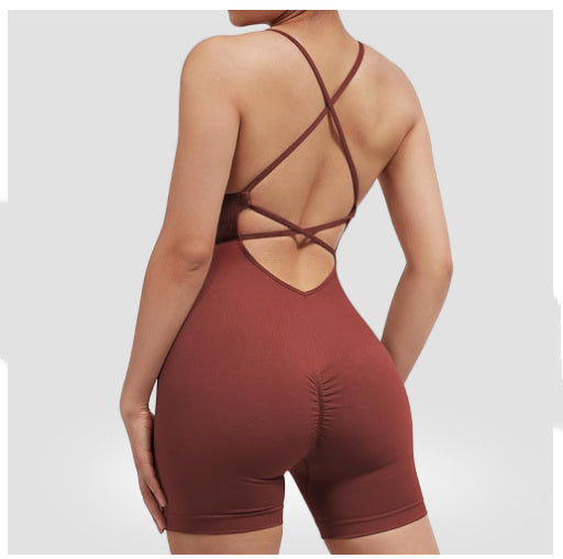 European And American Seamless Sexy Peach Hip One-piece Fitness Clothes Thread Quick-drying bcb6f673 7f29 4261 8686 f10f6c2af