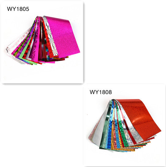 16pcs 20x4cm Mix Nail Art Transfer Foil Sticker - HD Wireless Product #9
