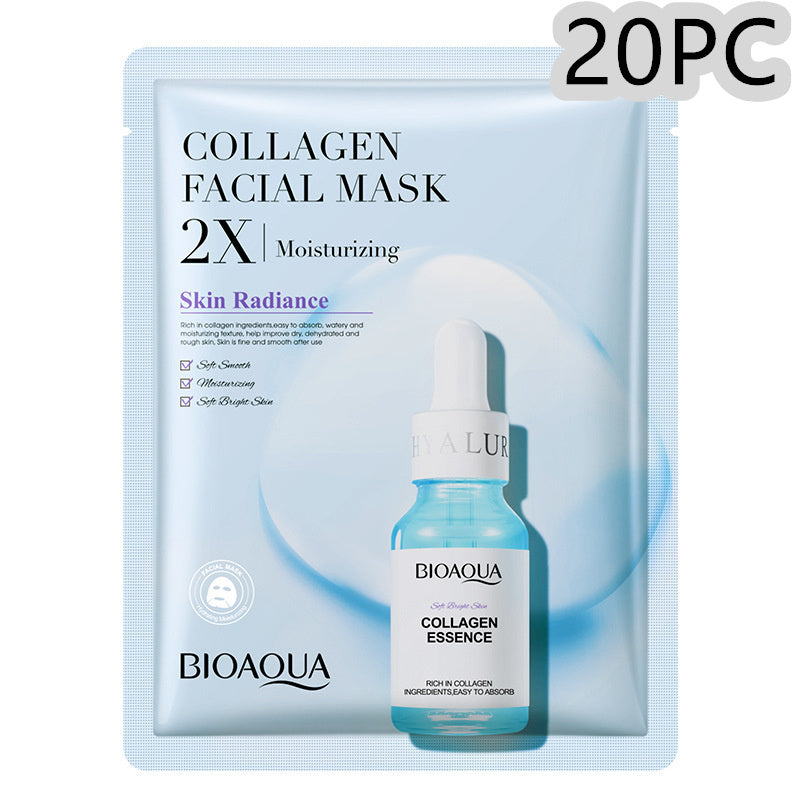 Collagen Face Mask Moisturizing Firming Face Sheet Mask Hyaluronic Acid Facial Masks Beauty Skin Care Gel Skin Care bd98b413