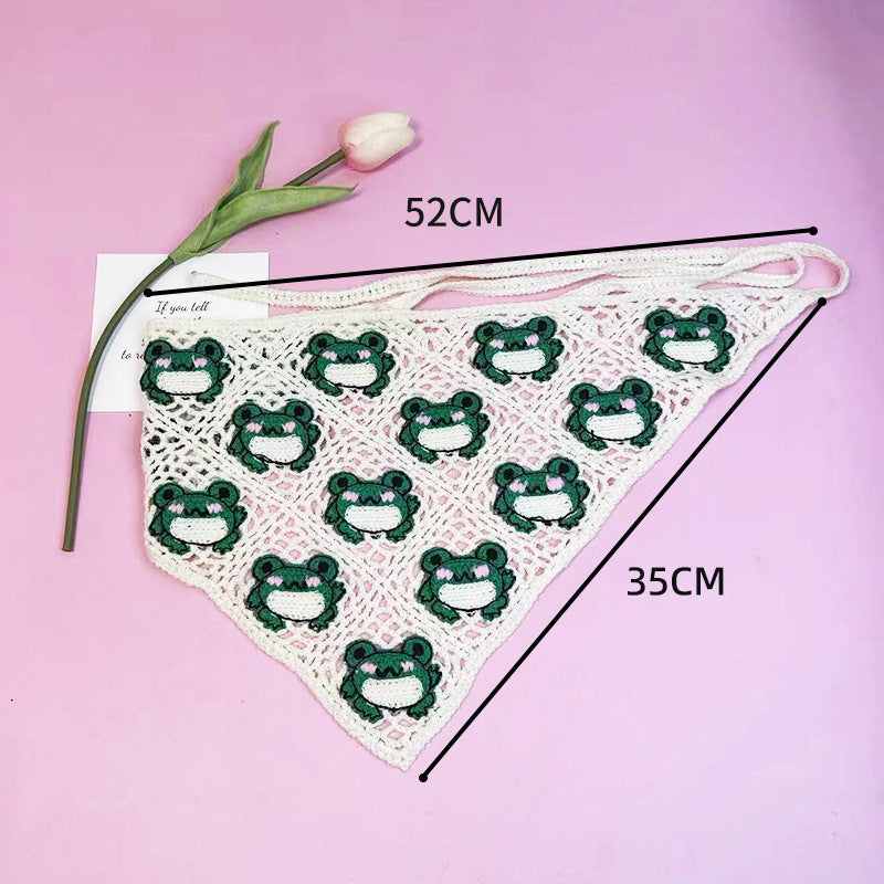 All-matching Triangular Binder Knitted Hair Band bd9912c4 3669 4b27 813c e5ec23508d22