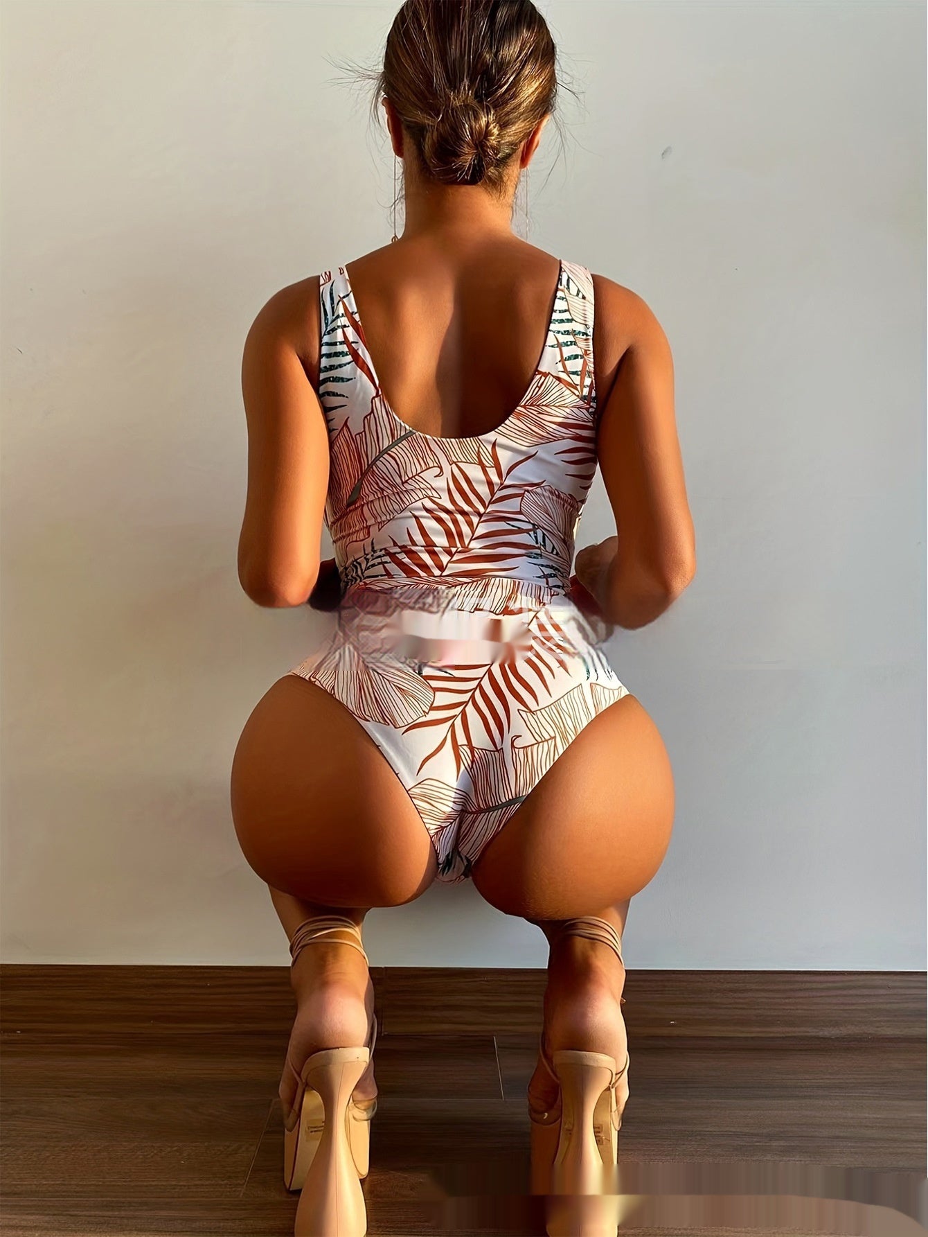 Women's Backless Contrast Colors Slimming Korean-style One-piece Tankini Swimsuit bddbccf5 da5f 4e9e 9f14 852826c95da7 fine