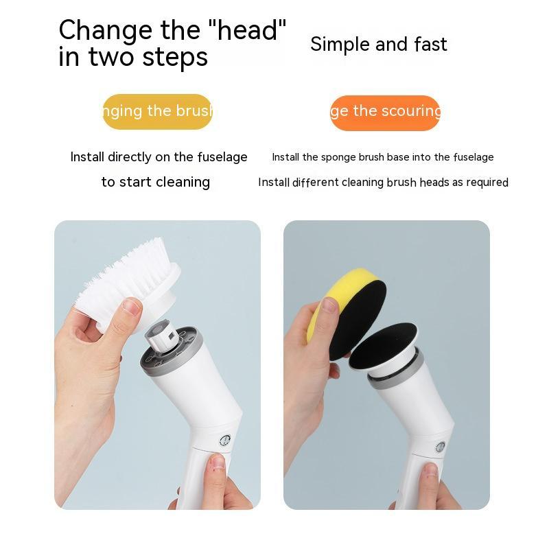 Electric Scrubber Cleaning Wall Long Handle Elbow Telescopic Multifunction Cleaning Brush be6fd3c7 1795 49dd 9bf6 d2de1745b43