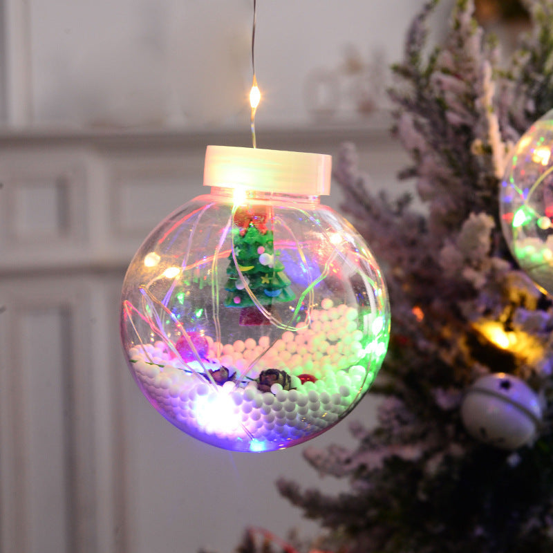 10PCS LED Christmas Curtain Lamp Fairy Snowman Wishing Ball Lamp String Christmas Window Decoration Christmas Light Room - HD Wireless Product #14