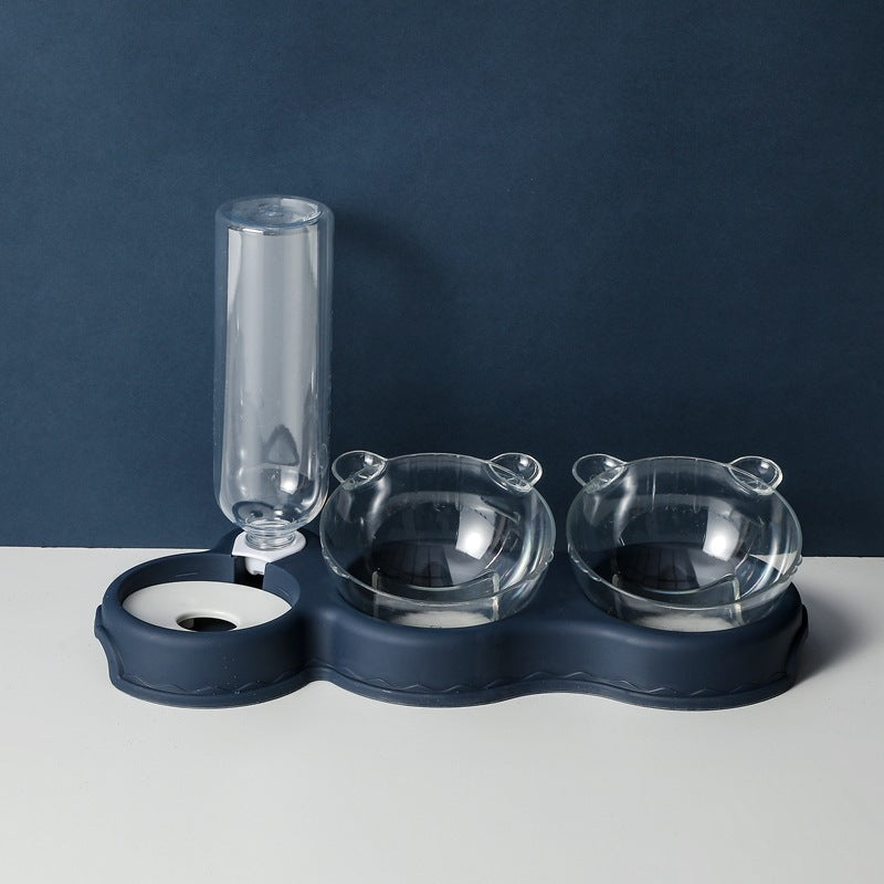 Pet Supplies Cat Double Bowl Automatic Drinking Water bee2fa70 c7f9 4247 892d a924763c25f3
