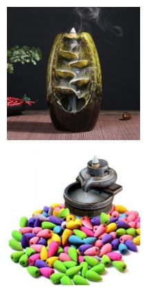 Multi-layers Ceramic Back flow Incense Burner bf506a3b ae99 4493 ab24 b428c8290155