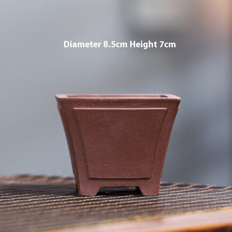 Yixing Purple Sand Small Flower Pot Stoneware Breathable bf7d5aa3 b898 4c9d aa1d cdc1a06440b9
