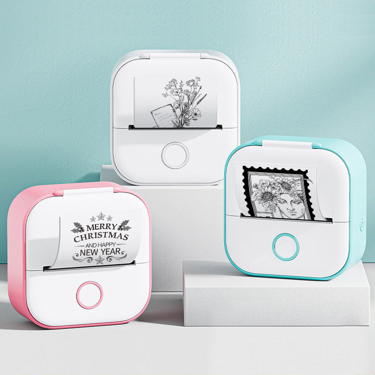 Portable Mini Thermal Label Printer Home Photo Printer Student Wrong Question Printer Bluetooth-compatible Mini Label Printer Price Tag - 图片 2