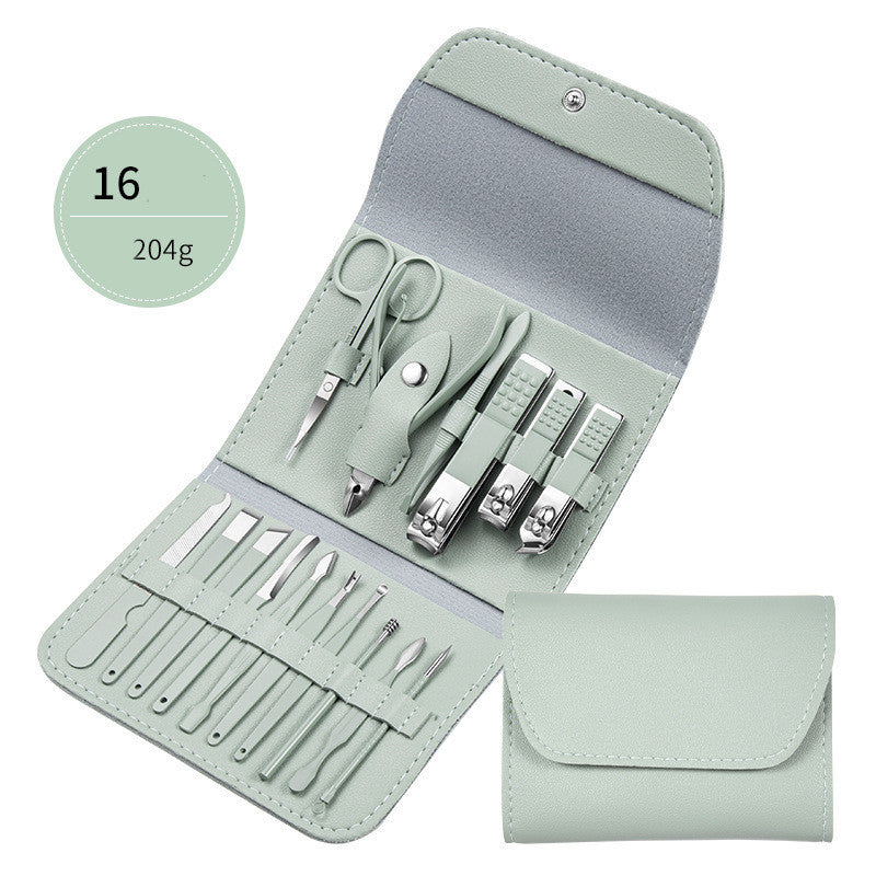 Professional Scissors Nail Clippers Set Ear Spoon Dead Skin Pliers Nail Cutting Pliers Pedicure Knife Nail Groove Trimmers bf