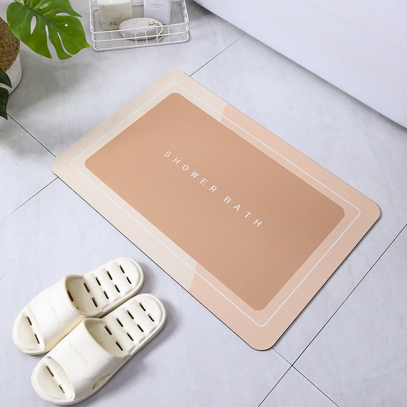 Bathroom Entrance Absorbent Household Crystal Velvet Floor Mat bfcfe656 fae4 4e7d b13e c127ec57d10d