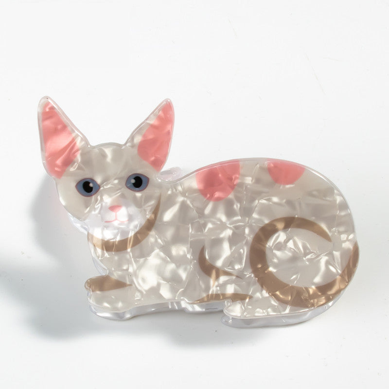 Cat Cartoon Print Grip Jewelry Headdress Barrettes c0289676 dba4 47a8 bdb3 e5e931f0d14a