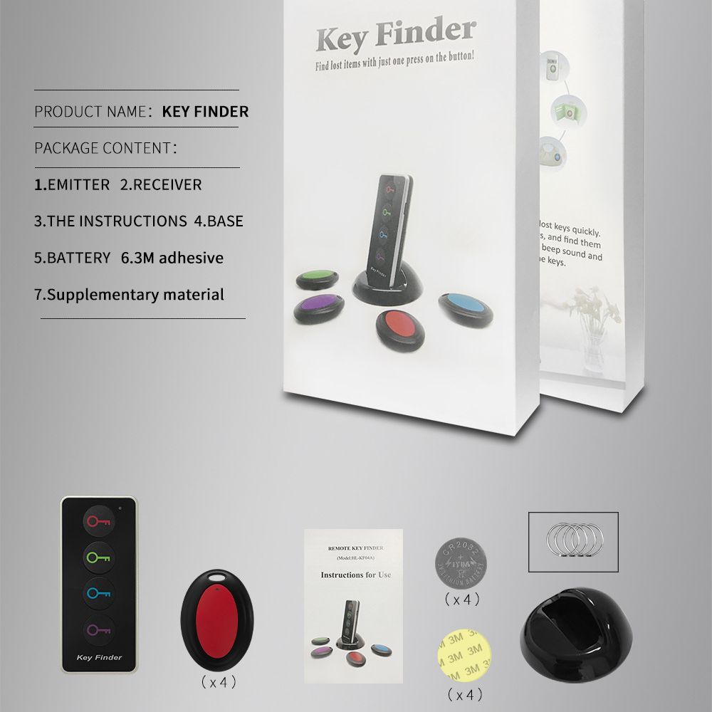 Wireless Key Locator One-to-four Locator c048175f 6cee 4411 abef bda6c60848dc