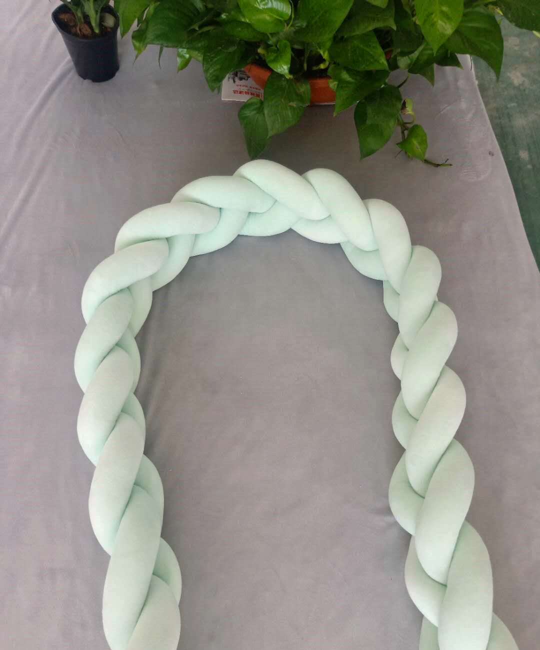 Knotted Long Pillow Three-strand Twist Spandex Bed Fence Baby c06ec635 9452 401e b693 3dc25bb3b482 6cfc50a9 229a 4e3b 84ff 89