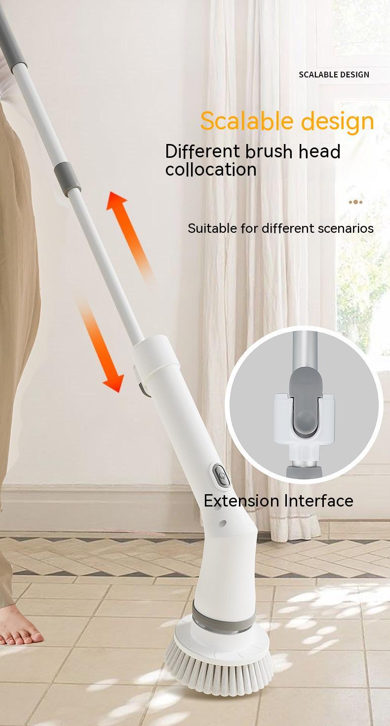 Electric Scrubber Cleaning Wall Long Handle Elbow Telescopic Multifunction Cleaning Brush c08a6cfd 8428 4873 a043 e6d1065b7f6