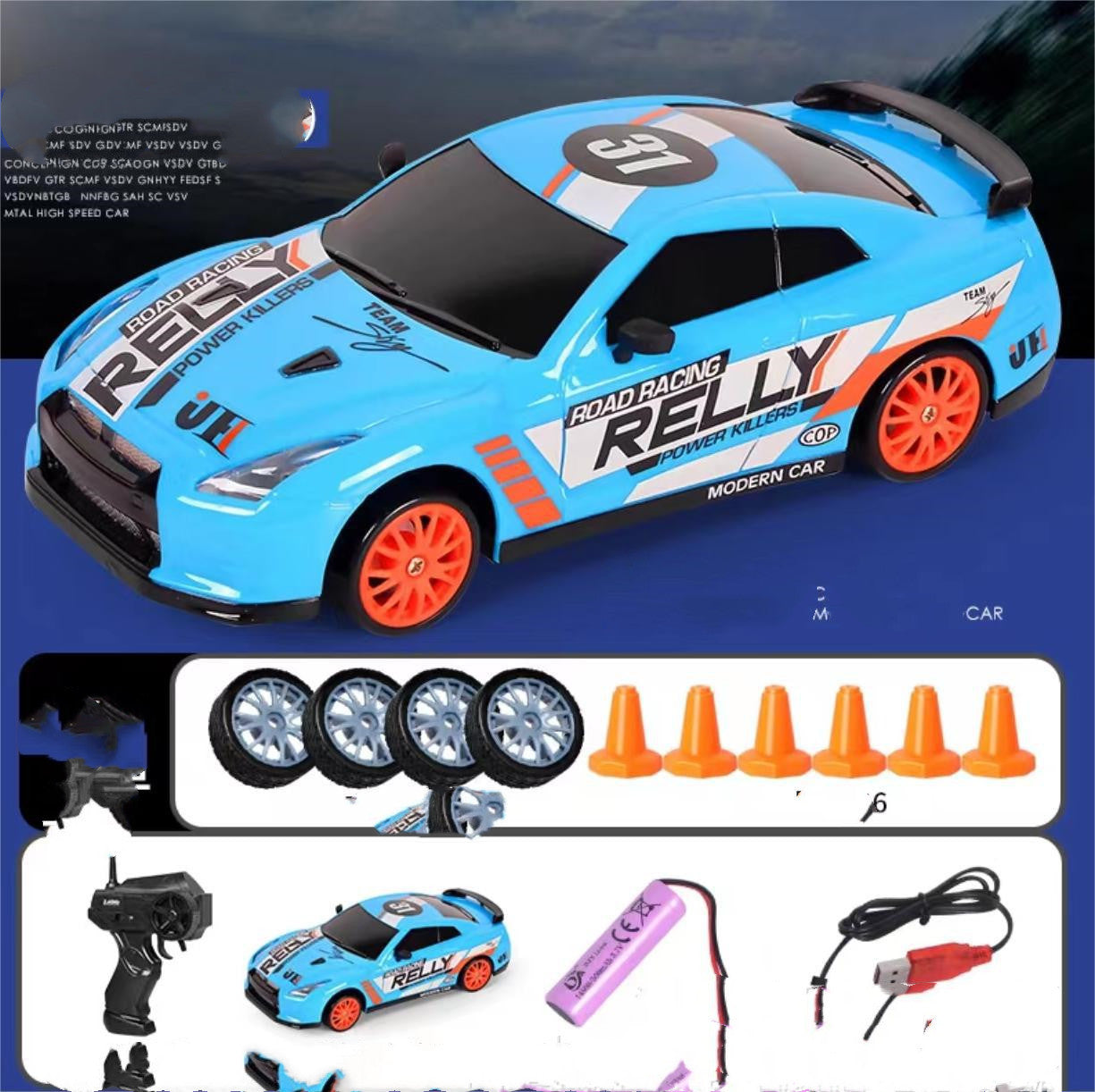 2.4G Drift Rc Car 4WD RC Drift Car Toy Remote Control GTR Model AE86 Vehicle Car RC Racing Car Toy For Children Christmas Gifts - HD Wireless Product #18