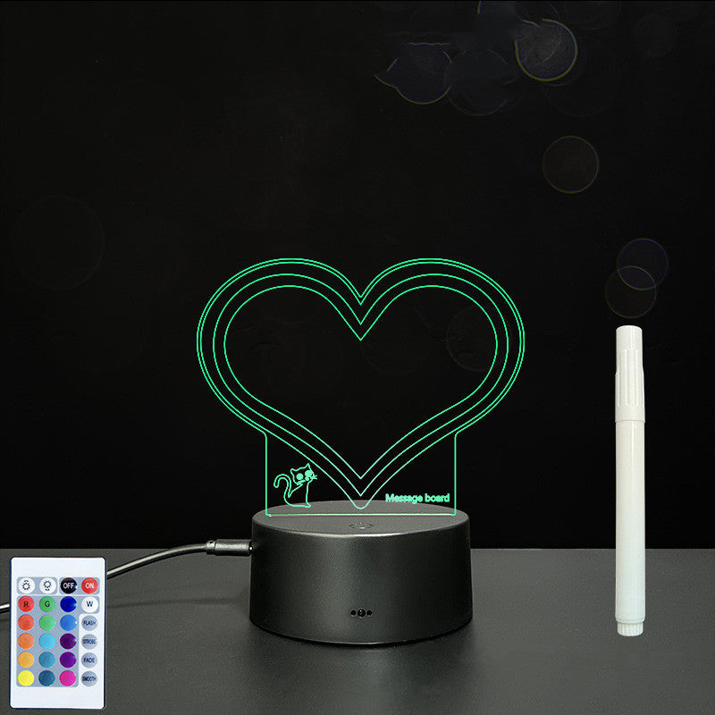 3D Acrylic Board Handwriting Message Board LED Light - HD Wireless Product #41