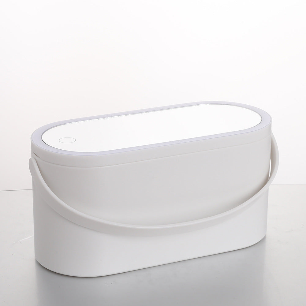 Storage Box LED Makeup Mirror Portable Portable Travel Makeup Organizer Carrying Box With Mirror LED c0ef6fbf 83ee 4daf 8ea4