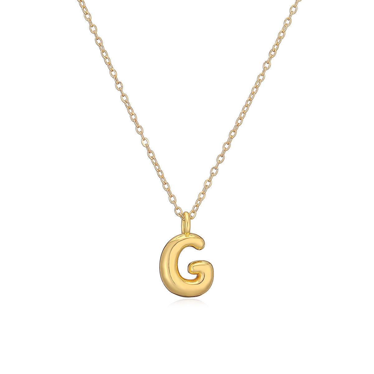 Copper Plated Gold 26 English Letters Pendant Necklace Niche Personality Clavicle Chain c0f01a3b 2d96 4c0d 9bce e69d8f7380a9