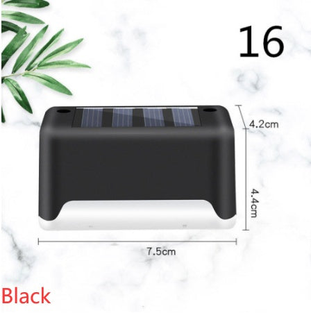 New Upgrade Waterproof LED Solar Fence Lamp Solar Deck Lights Solar Step Light Outdoor For Patio Stairs Garden Pathway Step Y