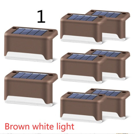 New Upgrade Waterproof LED Solar Fence Lamp Solar Deck Lights Solar Step Light Outdoor For Patio Stairs Garden Pathway Step Y
