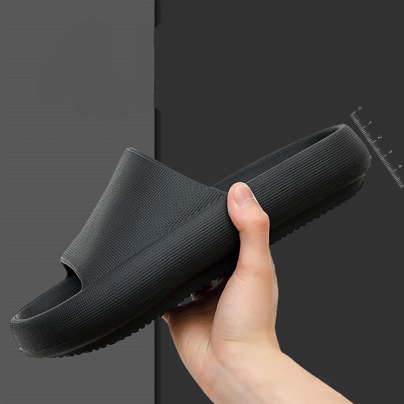 New Household Foot Feces Slippers Female Bathroom Bathing Couple Home Sandals And Slippers Male Summer Outer Wear Thick c13b9