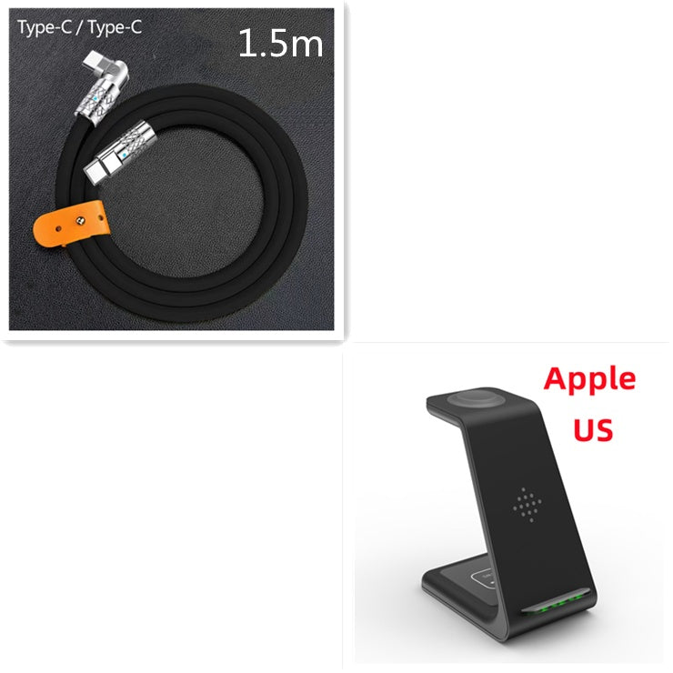3 In 1 Fast Charging Station Wireless Charger Stand Wireless Quick Charge Dock For Phone Holder - 图片 19