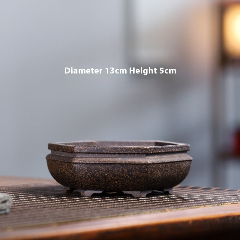 Yixing Purple Sand Small Flower Pot Stoneware Breathable c1c8b59d 1d16 4f19 88e6 c6af0ec2ec94