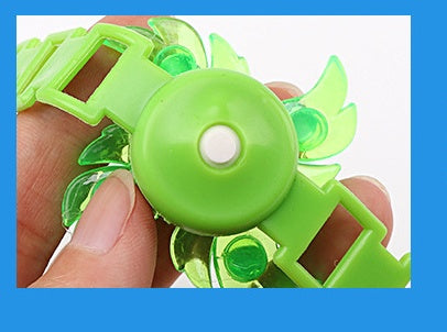 Luminous LED Light Fidget Spinner Hand Top Spinners Glow In Dark Light EDC Figet Spiner Finger Stress Relief Toys Kid's Brace