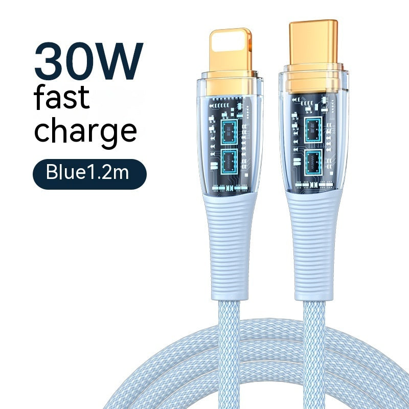 Low Temperature Fast Charging Transparent Data Cable - 图片 12